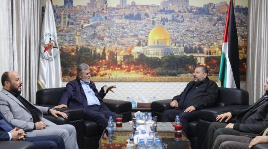 القيادي النخالة ووفد حماس