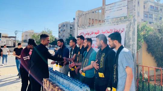 الرابطة الإسلامية تستقبل طلبة الثانوية العامة في قطاع غزة