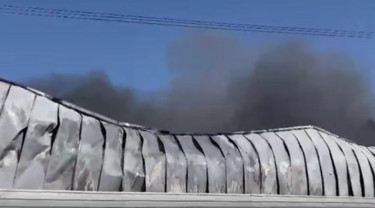 حريق ضخم في مدينة حيفا