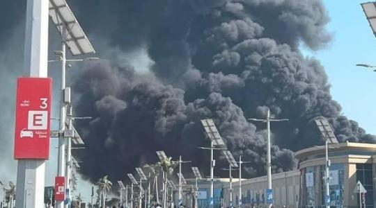 ماذا حدث في كارفور الإسكندرية.. فيديو حريق مول سيتي سنتر في الإسكندرية