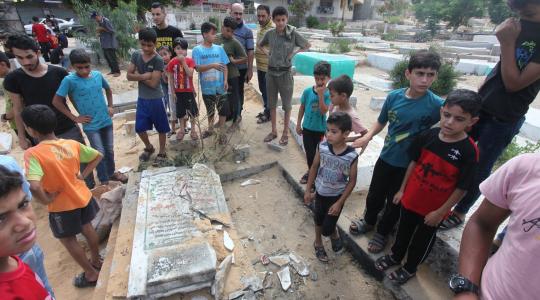 مجزرة مقبرة الفالوجا شمال غزة 2022
