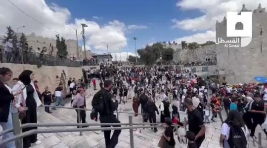 قمع المحتفلين بالمولد النبوي في القدس اليوم 2022
