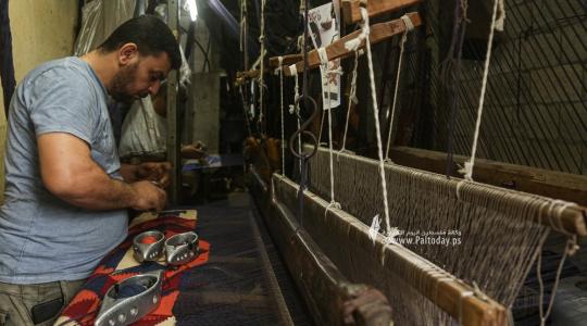 صناعة السجاد اليدوي في غزة حرفة تراثية صامدة في وجه الزمن (6).JPG