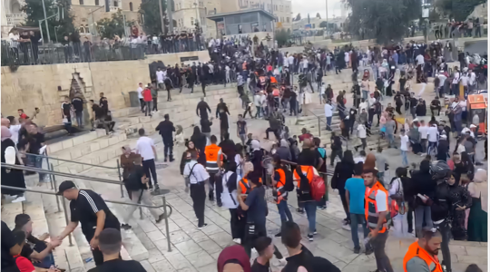 اعتداء قوات الاحتلال على الموالد النبوي في القدس اليوم 2022