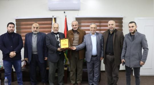 وفد من "الجهاد" يهنئ العميد "أبوبطيجان" بتوليه مدير هيئة المعابر والحدود
