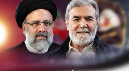 القائد زياد النخالة والرئيس الإيراني ابراهيم رئيسي