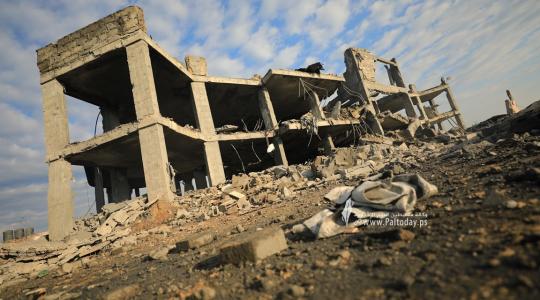 قصف صهيوني على غزة فجر اليوم (35).JPG