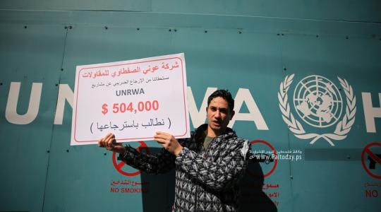 مؤتمر صحفي للمقاولين بغزة حول التأكيد على مقاطعة عطاءاتالأونرواوالاعلان عن الاجراءات التصعيدية (15).JPG