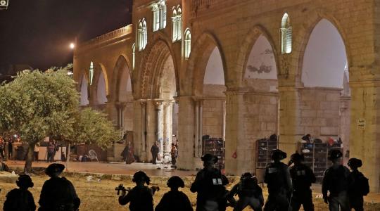 القوات الاسرائيلية تقتحم باحات المسجد الأقصى اليوم 2023