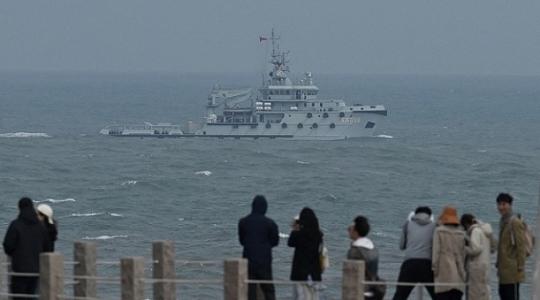 سفن حربية حول تايوان