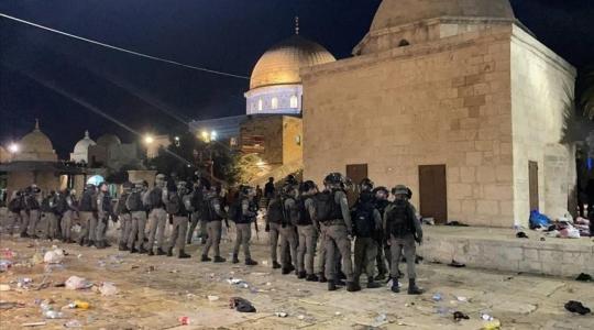 قوات الاحتلال تعتدي على المسجد الأقصى 2023