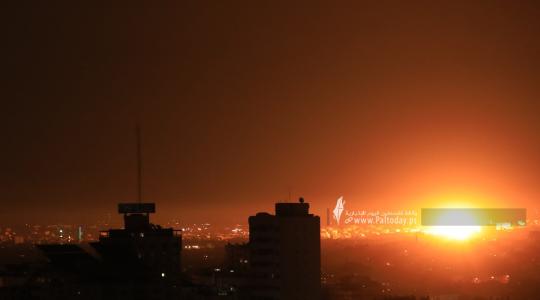 استهداف منزل في تل الهوا بمدينة غزة
