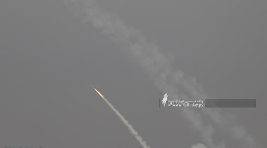 اطلاق صواريخ من قطاع غزة باتجاه المستوطنات