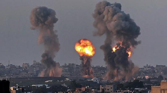 قصف غزة- تعبيرية.