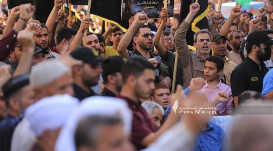 مسيرة حاشدة لحركة الجهاد الاسلامي في غزة نصرة لجنين (26).JPG