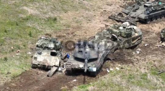 دبابات أوكرانية مدمرة