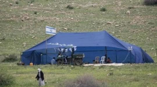 خيمة لمستوطني الاحتلال