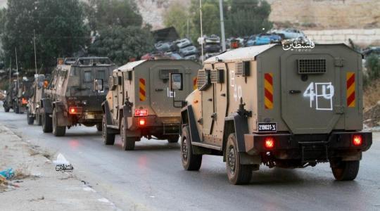 آليات تابعة لقوات الاحتلال الاسرائيلي