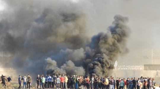 مواجهات على حدود غزة (11).JPG