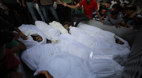 شهداء العدوان الصهيونى على قطاع غزة من مجمع الشفاء الطبي (21).JPG