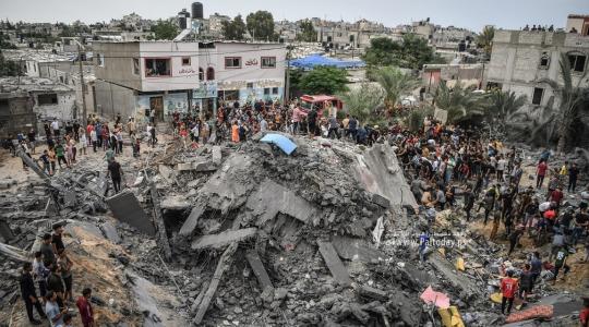 قصف منزل جنوب قطاع غزة