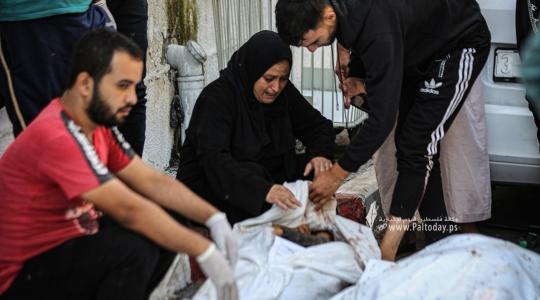 وداع حزين لجثامين مجرزة مستشفى المعمداني بغزة (15).JPG