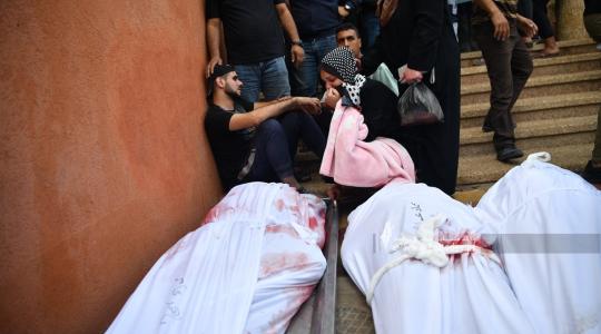 شهداء بمجرزة إٍسرائيلية على غزة