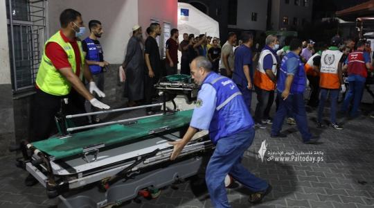 إصابات في صفوف المواطنين وأضرار كبيرة في منازلهم إثر تدمير قوات الاحتلال لمسجد الشيخ أحمد ياسين بمخيم الشاطئ (1 (7).JPG