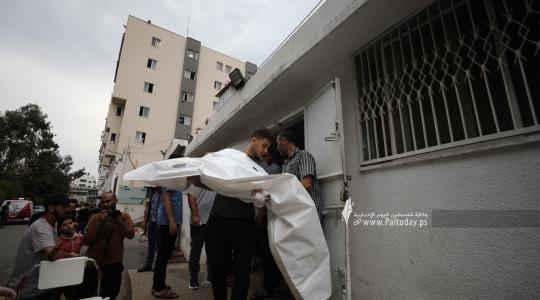 شهداء العدوان الصهيونى على قطاع غزة من مجمع الشفاء الطبي (8).JPG