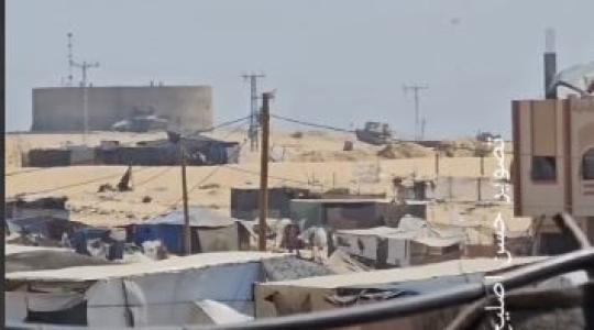 دبابات إسرائيلية في الجهة الغربية لمدينة حمد.JPG