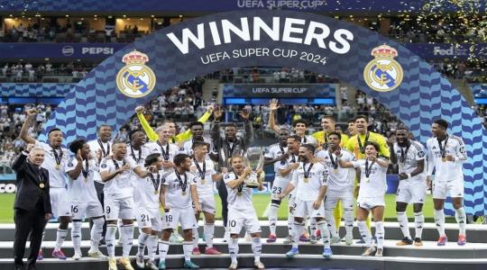 ريال مدريد يحمل كأس السوبر الأوروبي