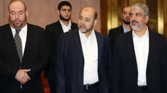 صورة لقادة حركة حماس المتواجدين في قطر