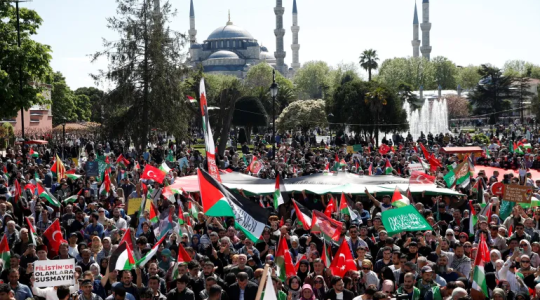 مظاهرات في إسبانيا نصرة لفلسطين