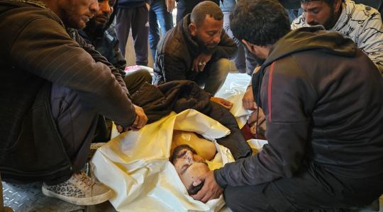 تشييع شهداء تم انتشالهم من مدينة رفح (9).jpeg