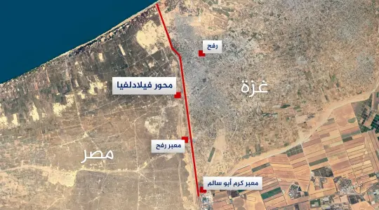 صورة جوية لمحور فيلادلفيا