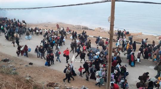 عوددة النازحين لشمال غزة