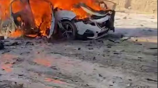 قصف سيارة في طولكرم.jfif