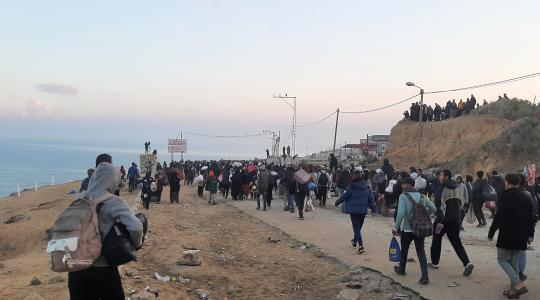 مشاهد من عودة النازحين لشمال غزة