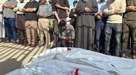 تشييع ١٠ شهداء في  خانيونس- ارشيفية.