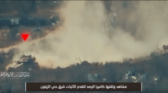 استهداف دبابة بحي الزيتون.PNG