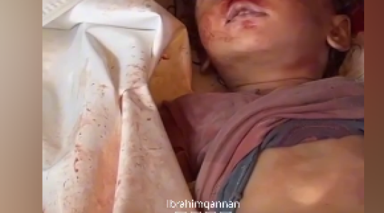 وداع الشهداء الاطفال في غزة.PNG