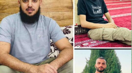 صورة لشهداء الثلاثة
