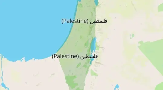 خريطة فلسطين