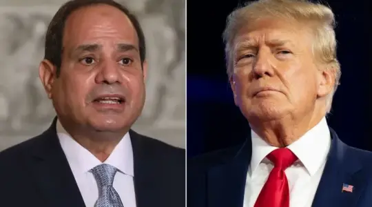 الرئيسان عبد الفتاح السيسي ودونالد ترامب