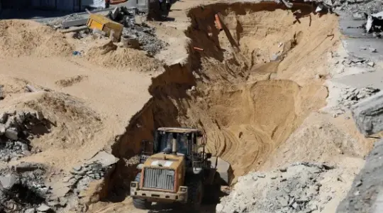 البحث عن رفات لجثث إسرائيليين في غزة (أرشيفية)