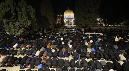 صلاة التراويح بالمسجد الاقصى