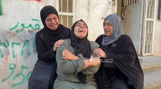 وداع 5 شهداء بينهم ثلاثة أطفال ارتقوا فى قصف صهيونى على مدينة بيت لاهيا (7).jpeg