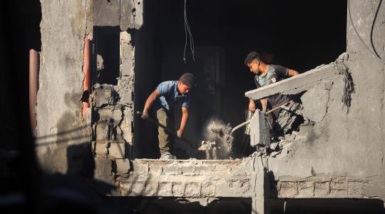 دمار في منازل المواطنين في غزة
