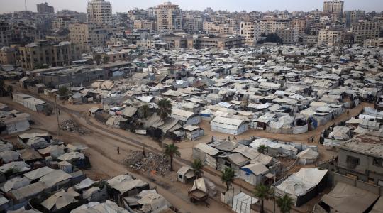غزة خيام دمار قصف إعمار (3)