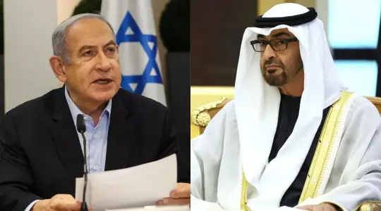 محمد بن زايد وينيامين نتنياهو